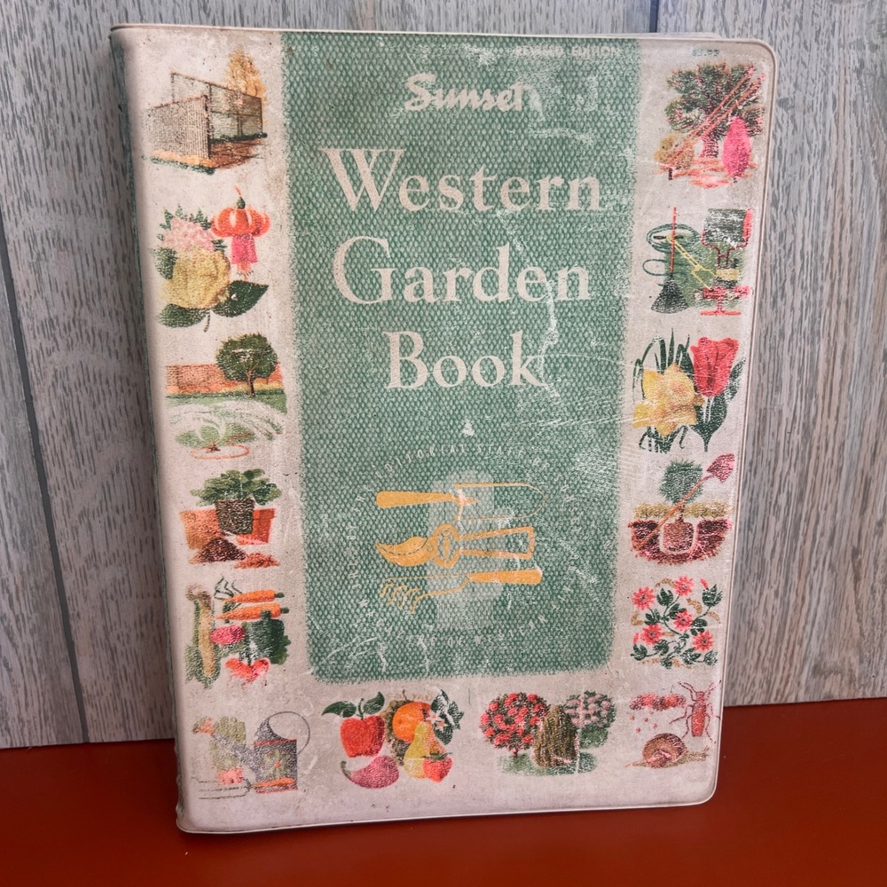 Vintage 1961 Sunset Western Garden Book 2nd Edition Spiral Bound Retro Gardening